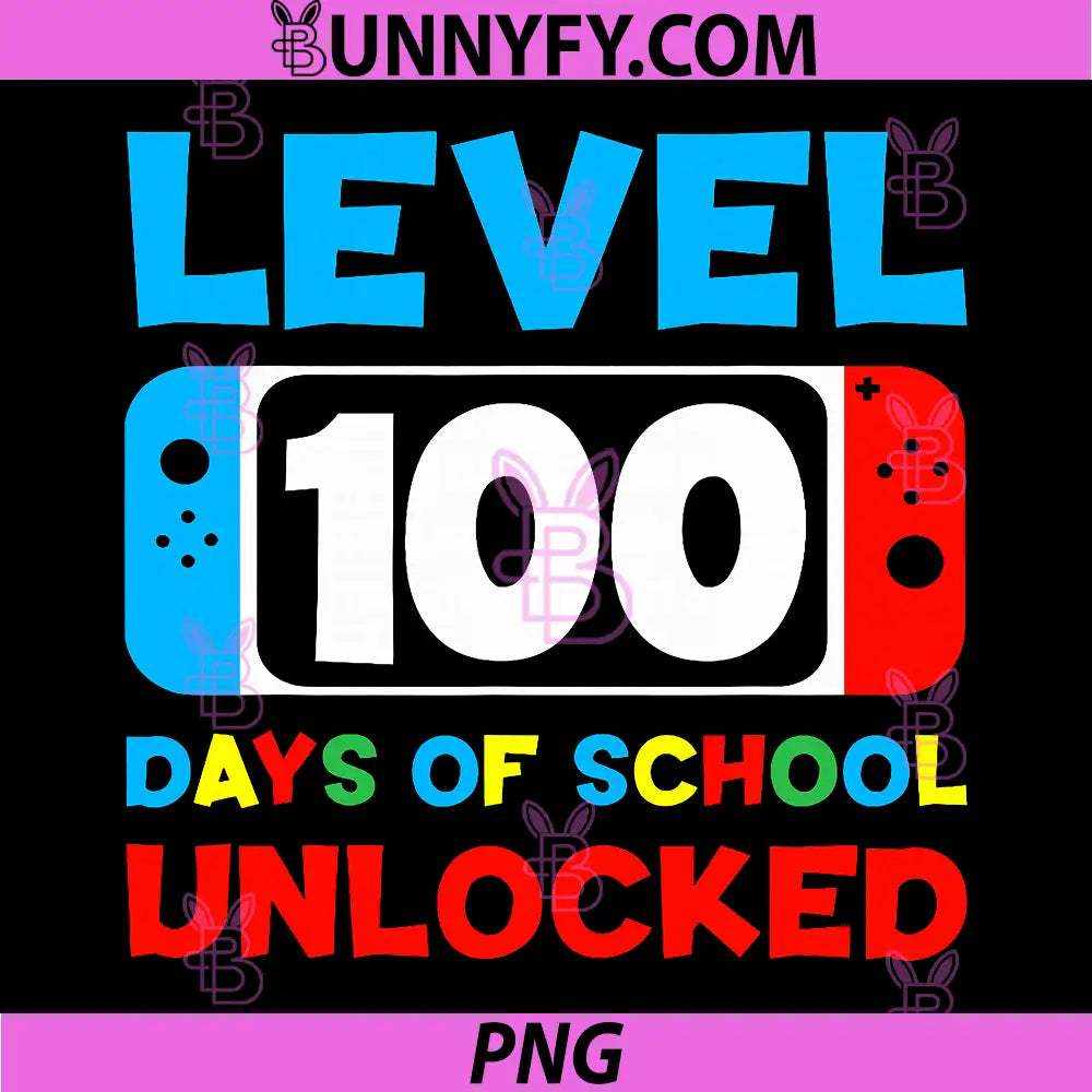 Level 100 Days of School Unlocked PNG, Video Games PNG