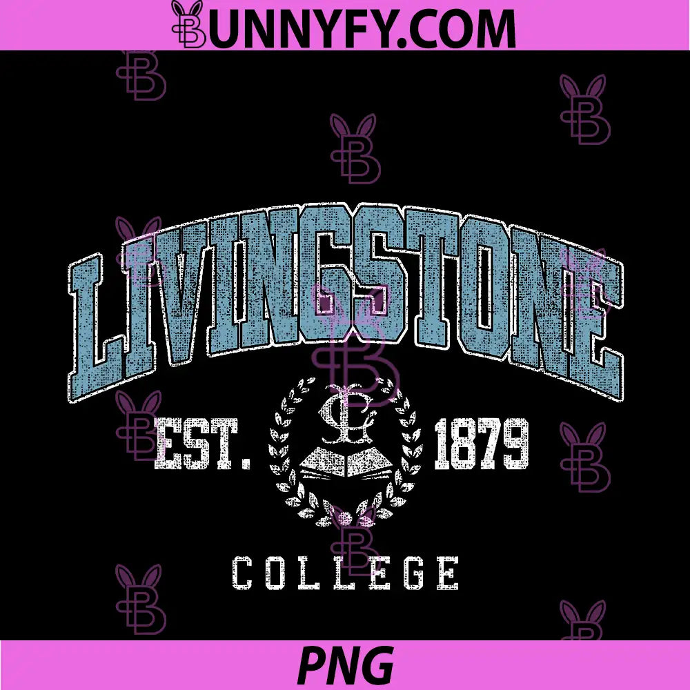 Livingstone College Est 1879 Vintage PNG, Retro Varsity Athletic PNG