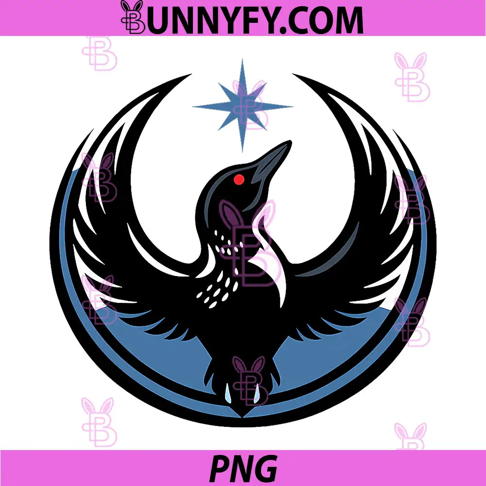 Rebel Loon Bird Emblem Retro PNG, Circular Wing Symbol PNG