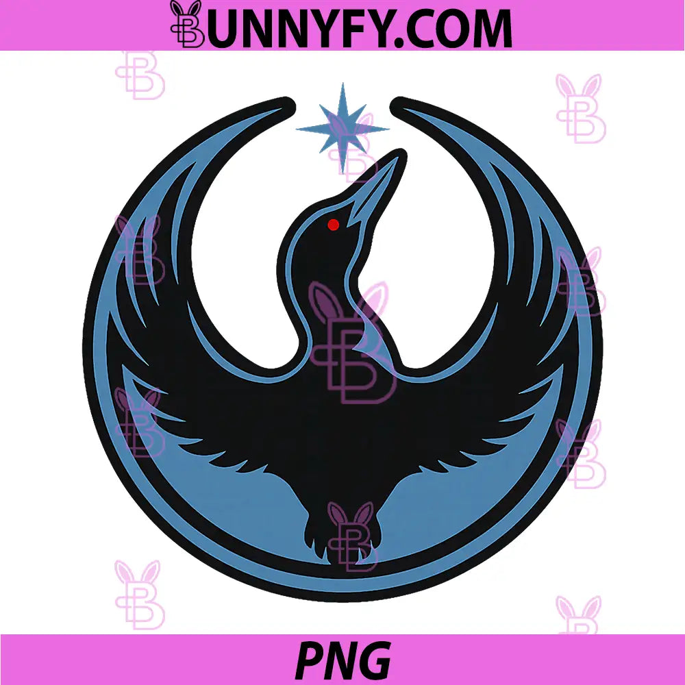 MN Rebel Loon Alliance Logo PNG, Retro Minnesota Rebel Loon Bird Emblem PNG