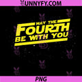 Retro May the Fourth 4th Be With You PNG, Space Stars Sci-Fi Nerd PNG