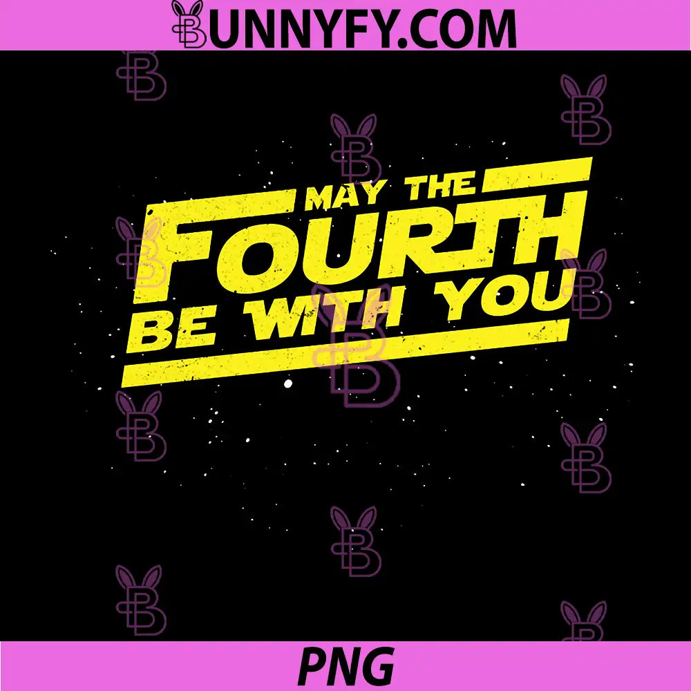 Retro May the Fourth 4th Be With You PNG, Space Stars Sci-Fi Nerd PNG
