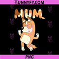 Mum Bluey Style Cartoon PNG, Cute Retro Mom Character Design PNG