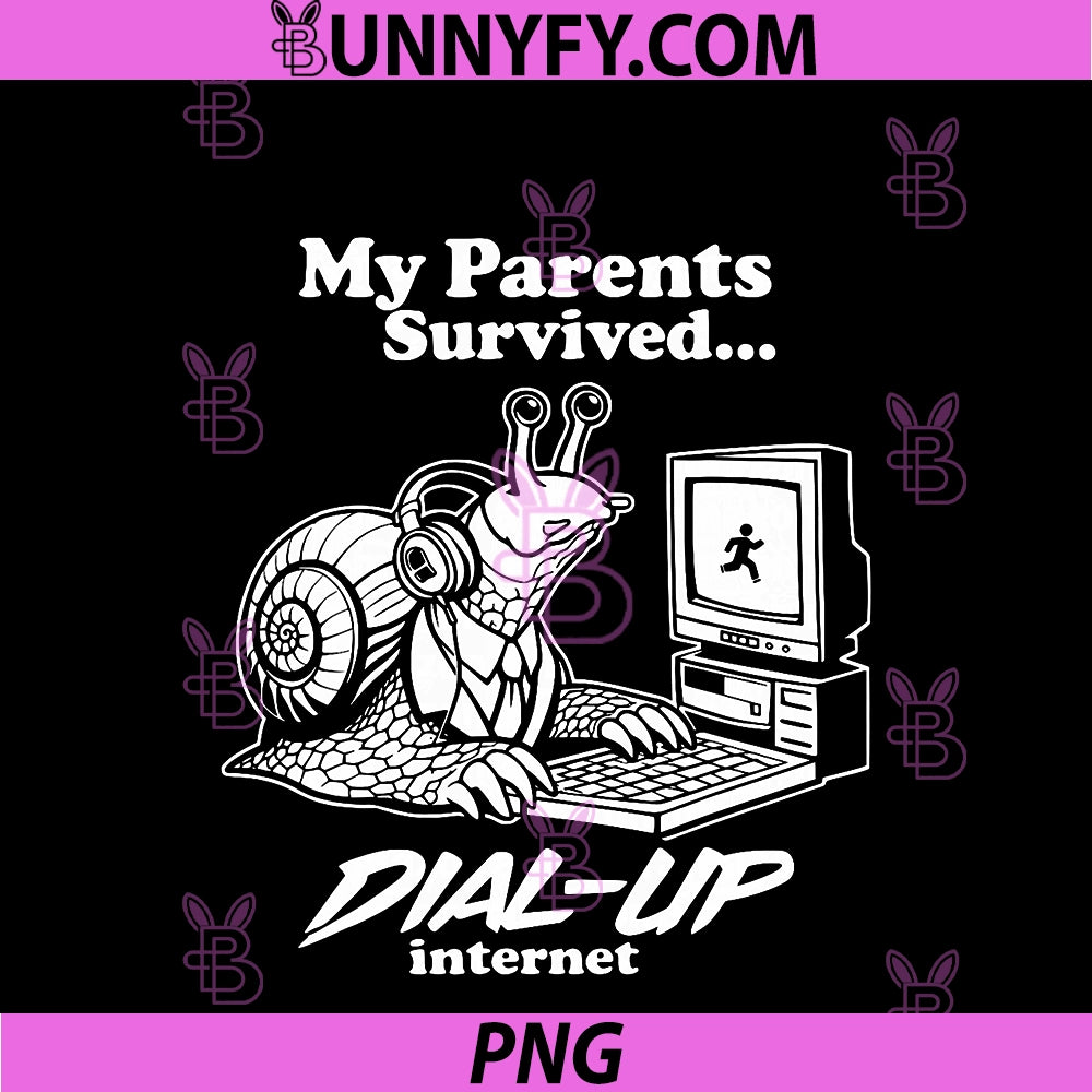 Retro My Parents Survived DIAL UP PNG, Internet Father's Day PNG
