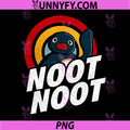 Noot Funny PNG, Penguin Meme PNG, Vintage Rainbow Classic PNG