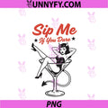 Retro Pinup Devil Martini PNG, Sip Me If You Dare Cocktail PNG