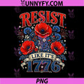 Retro Resist Like Its 1776 America PNG, 4th of July 250 Years PNG