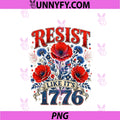 Retro Resist Like It's 1776 America PNG, 4th Of July 250 Years PNG