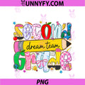 Retro Second Grade Dream Team PNG, Pencil Teacher Back To School PNG