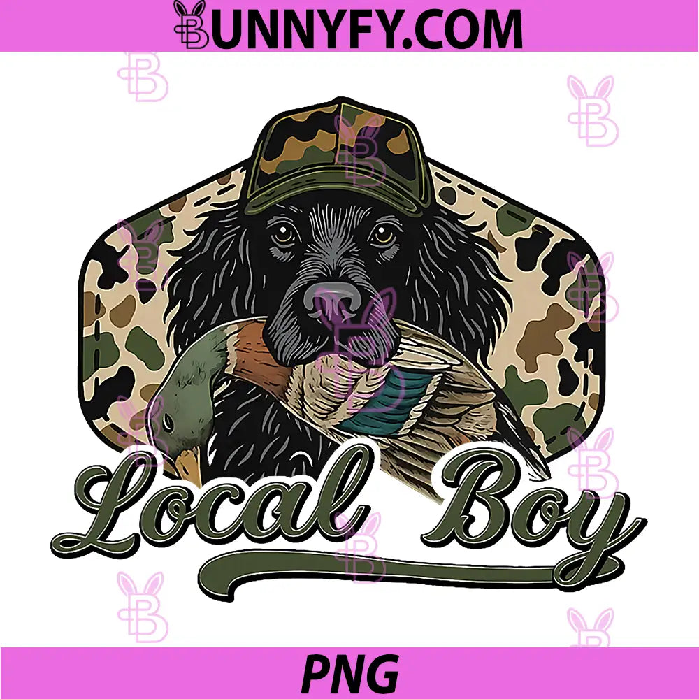 Southern Boy PNG, Camouflage Hunting PNG, Dog Camo Duck Hunter PNG
