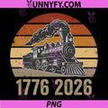 Retro Steam Locomotive 4014 PNG, 4th of July America 250th Train PNG