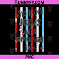 Retro Striped 4th of July PNG, She Loves Jesus and America Too PNG