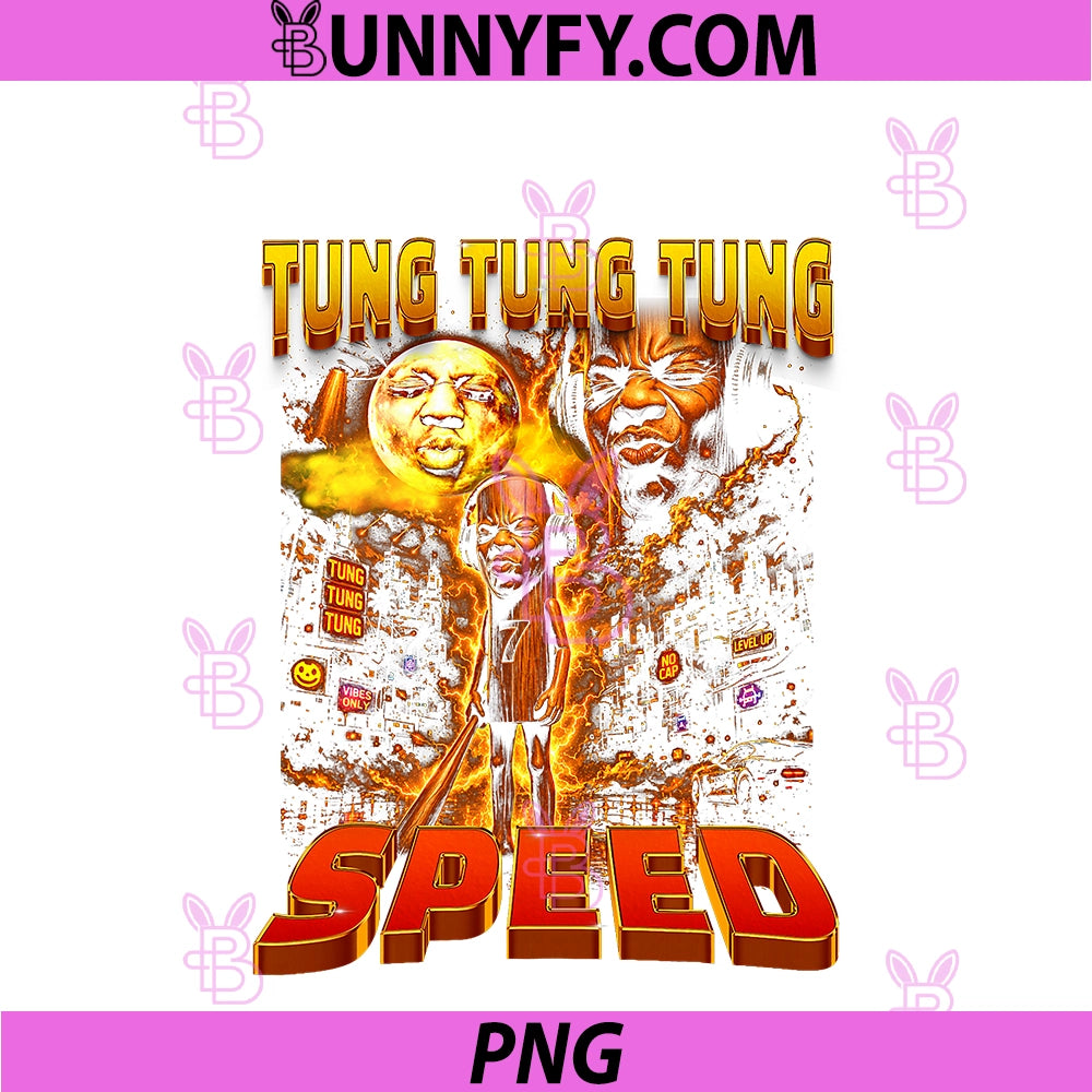 Retro Tung Tung Speed PNG, Howling To The Speed Moon Face PNG