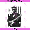 Retro Vintage Abraham Lincoln Abe Lincoln PNG, Playing Guitar PNG