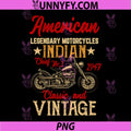 Retro Vintage American Motorcycle PNG, Indian for Old Biker PNG
