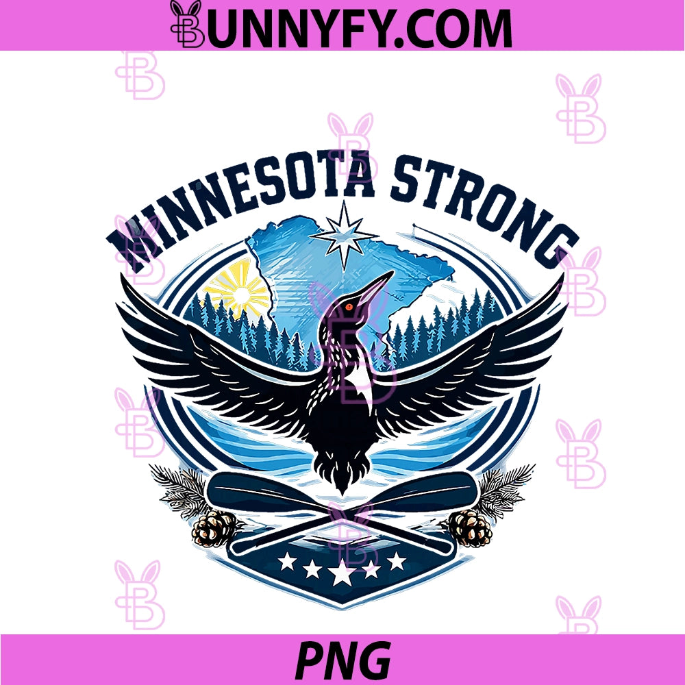 Retro Vintage PNG, Minnesota Strong PNG