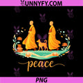 Retro Walk For Peace Monks PNG, With Aloka Dog Minimalist Zen Art PNG