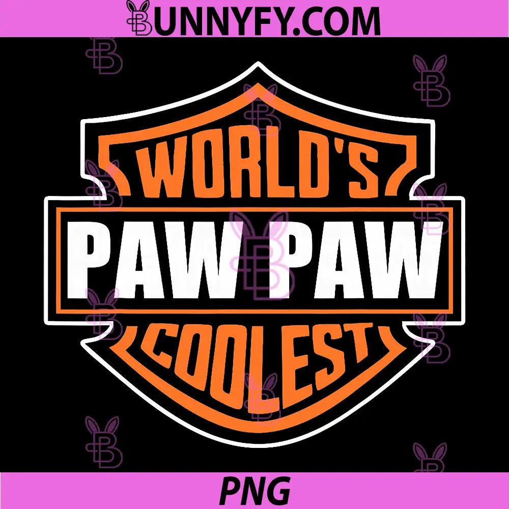 World's Coolest Paw Paw PNG, Matching Family Reunion PNG