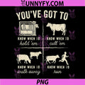 Youve Got to Know When to Holdem PNG, Funny Cow Lover PNG