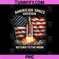 Return to The Moon PNG, Lunar Mission 2026 Rocket Launch PNG