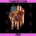 Rhodesian Ridgeback Dog American Flag Vintage PNG, Patriotic Ridgeback Lover Dog Art PNG