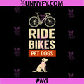 Ride Bikes Pet Dogs PNG, Bicycle Cycling Biking Dog Lover PNG