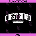 Quest Squad Bold Typography PNG, Ridoc’s Version Logo PNG