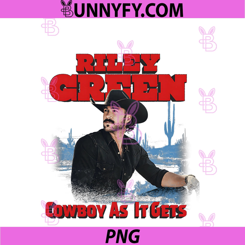Riley Green PNG, Cowboy As it Gets PNG
