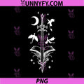 Gothic Sword And Book PNG, Dark Fantasy Dragon PNG