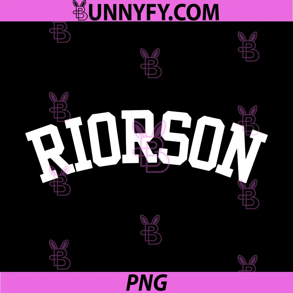 Riorson Varsity Text PNG, Minimal Fantasy College Lettering PNG