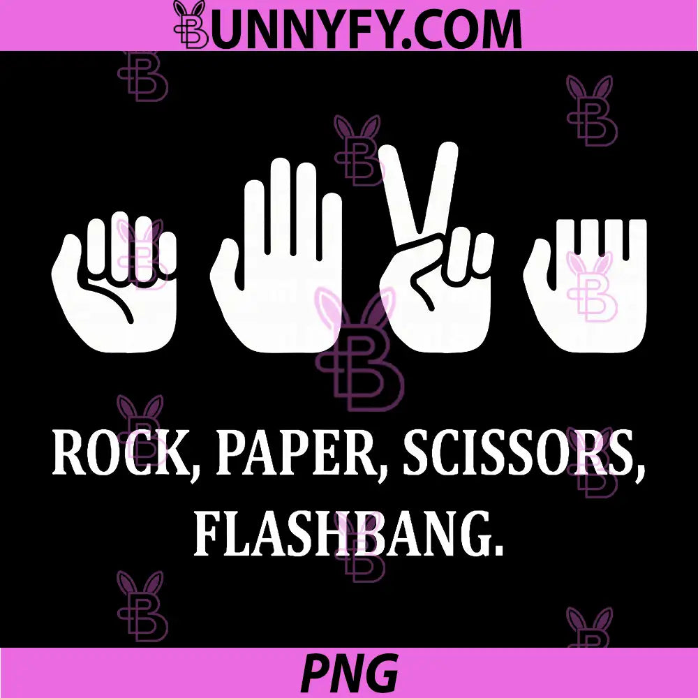 Rock Paper Scissors PNG, Flash Sign Language Funny PNG