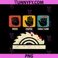Rock Paper Table Saw PNG, Funny Woodworking Carpenter Woodworker PNG