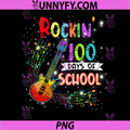 Rockin' 100 Days of School PNG, Guitar Student Music Teacher PNG