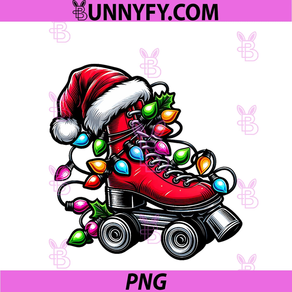 Roller Skating Skater Xmas PNG, Roller Skates Gifts PNG