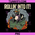 Rollin Into It PNG, Honey Badger Design PNG