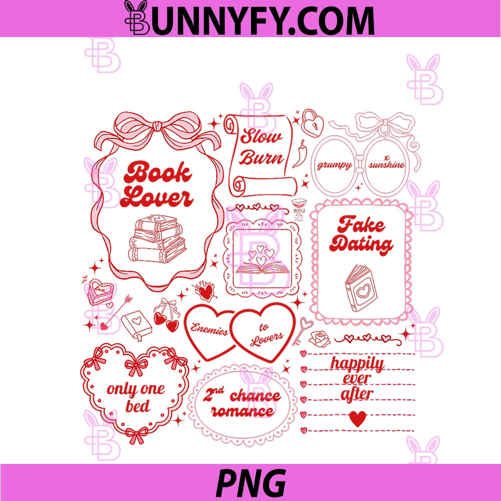 Romance PNG, Book Tropes PNG