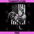 Rooster Patriotic Chicken Farm PNG, American Flag 4th of July USA PNG