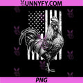 Rooster Patriotic Chicken Farm PNG, American Flag 4th of July USA PNG