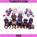 Rottweiler Dog 250 Years PNG, 250th Anniversary 1776 2026 PNG