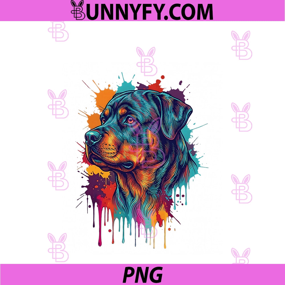 Rottweiler PNG, Colorful PNG