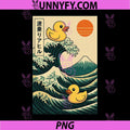 Rubber Duck PNG, Surfing Japanese PNG