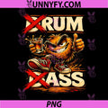Rum and Ass PNG, Funny Drum and Bass Rave DJ Humor PNG