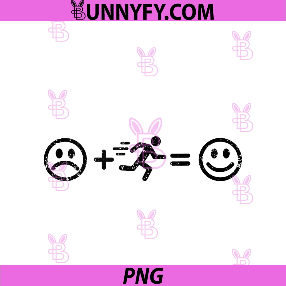 Running Makes Happy PNG, Funny Marathon Runner Track And Field PNG