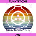 SCP Foundation Retro Vintage PNG, Sunset Logo Collaborative Story PNG