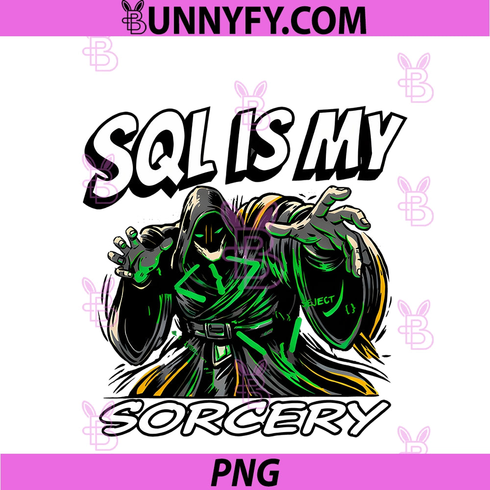 SQL Developer Sorcery PNG, Funny Database Admin Programmer PNG