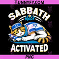 Sabbath Mode Activated PNG, Adorable Jewish Cat Relaxing Kitten PNG