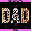 Safari Dad PNG, Leopard Zebra Giraffe Pattern Dad PNG