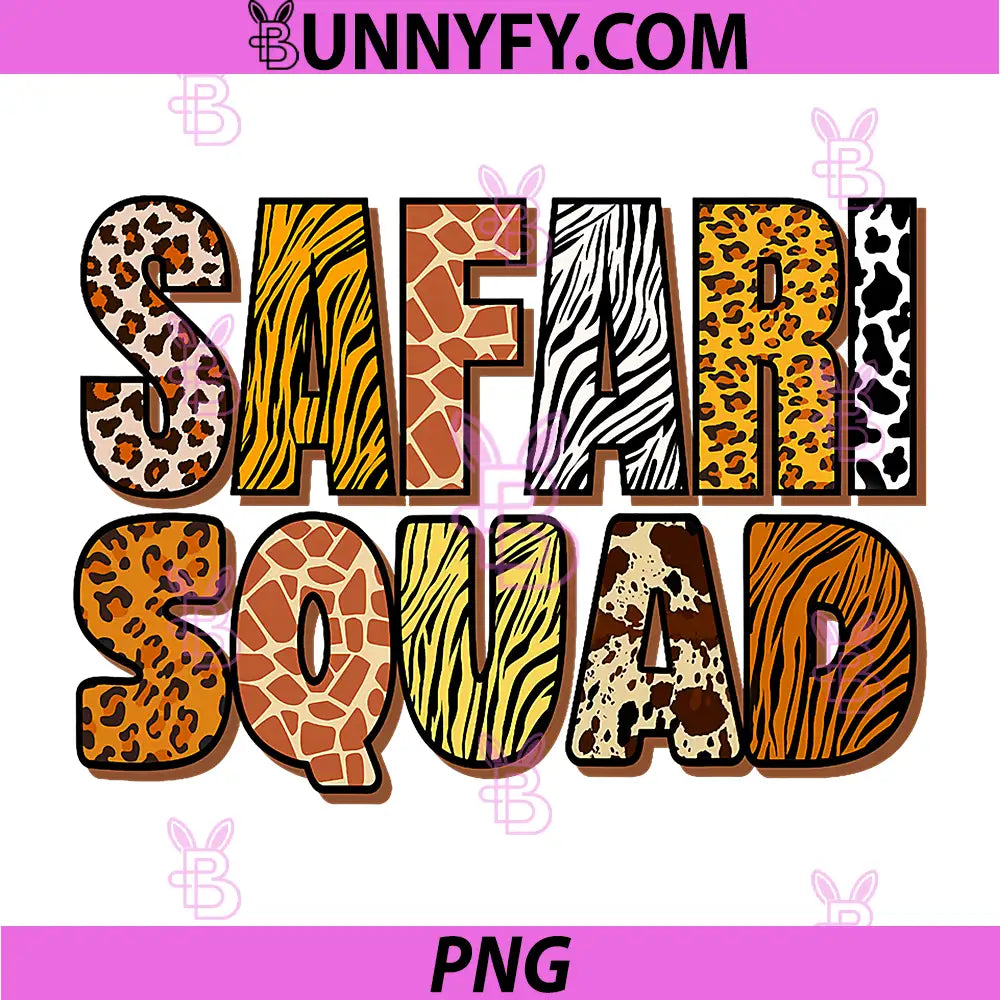 Safari Squad PNG, Africa Animal Skin PNG