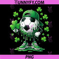 Saint Patrick Soccer Ball PNG, Guy with Clover for Players PNG