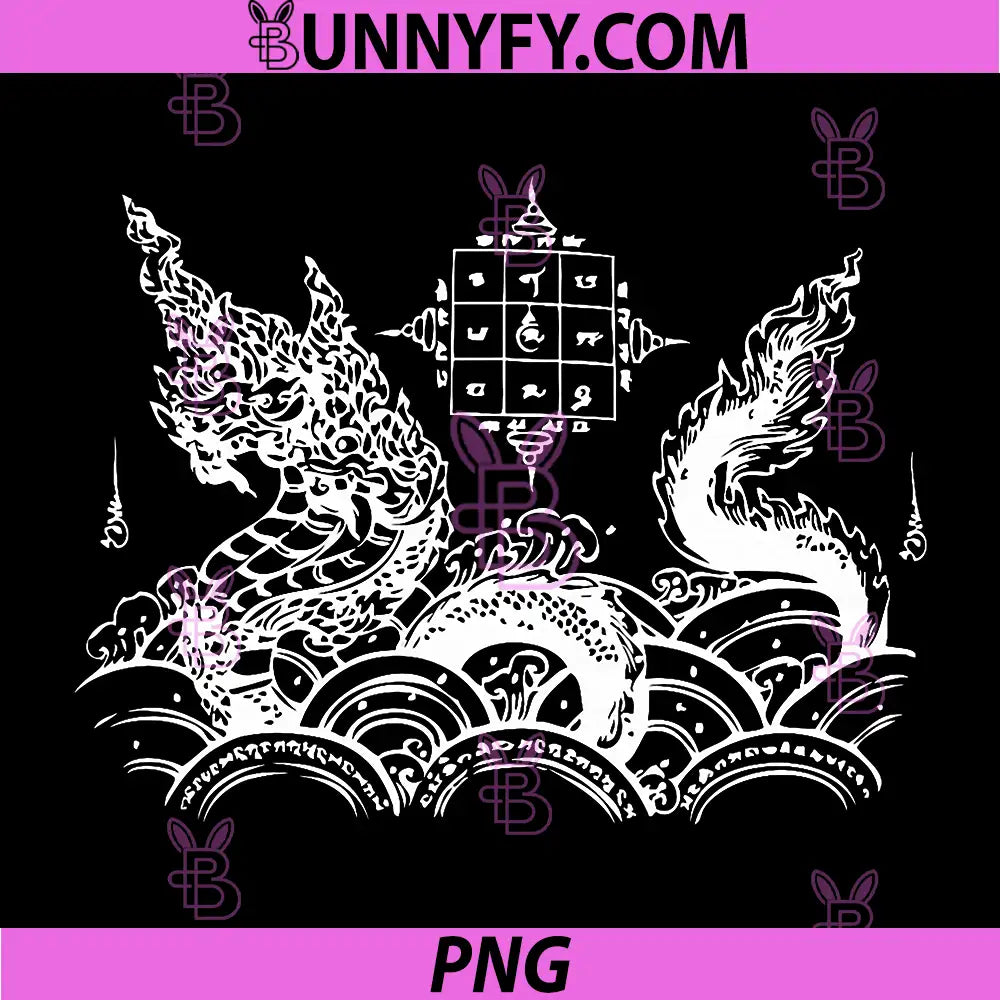 Sak Yant Naga Serpent Yantra PNG, Tattoo Love Protection Thailand PNG